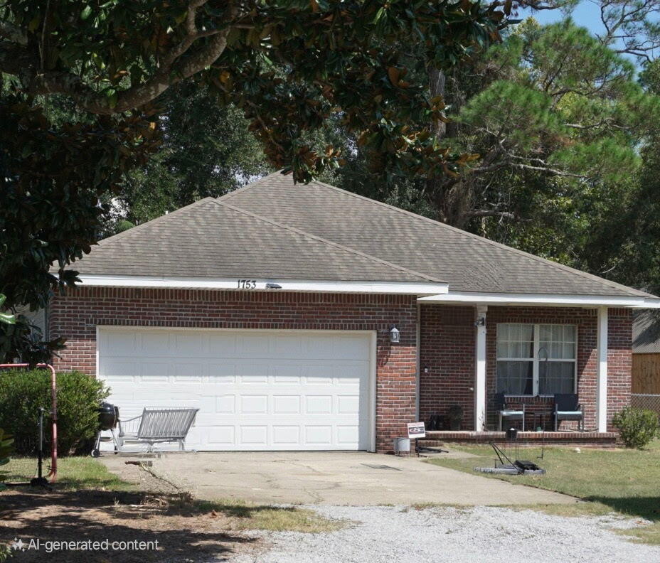 COMING SOON with professional photos to follow.FHA assumable at 3.5% for qualified buyers.Nestled in the heart of Niceville. This charming 3 bedroom, 2 bath ranch-style home offers 1,469 SqFt of comfortable, single level living. Built in 2006, it features a fenced backyard with a covered back porch and uncovered deck, providing versatile outdoor living space. Inside, vaulted ceilings and a breakfast nook add architectural charm and everyday practicality. The spacious primary suite boasts a large bath and double vanities for added convenience. 2022 HVAC ensures year round comfort. New roof offered at closing. Schedule your showing today before it's gone! Buyer to verify all information during due diligence.