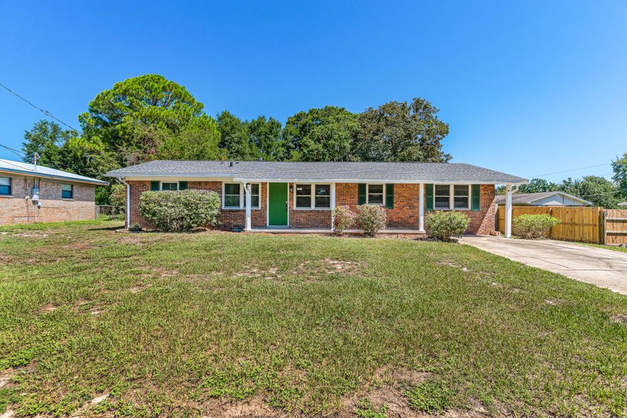 Welcome to this beautifully updated home on a spacious quarter-acre lot, featuring a thoughtfully designed split-bedroom floor plan and modern finishes throughout. The main living area boasts durable LVP flooring, while the upgraded kitchen shines with tile floors, stainless steel appliances, a double oven, and plenty of cabinet and storage space. The primary suite offers a spa-like retreat with a double vanity and a soaking tub/shower combo. Completely repainted inside, this home has no carpet anywhere, making it both stylish and easy to maintain. Enjoy outdoor living with a large backyard and above-ground pool, perfect for relaxing or entertaining. Additional highlights include a newer roof (2021), 2017 HVAC, ample parking, and a highly functional layout that's completely move-in ready.