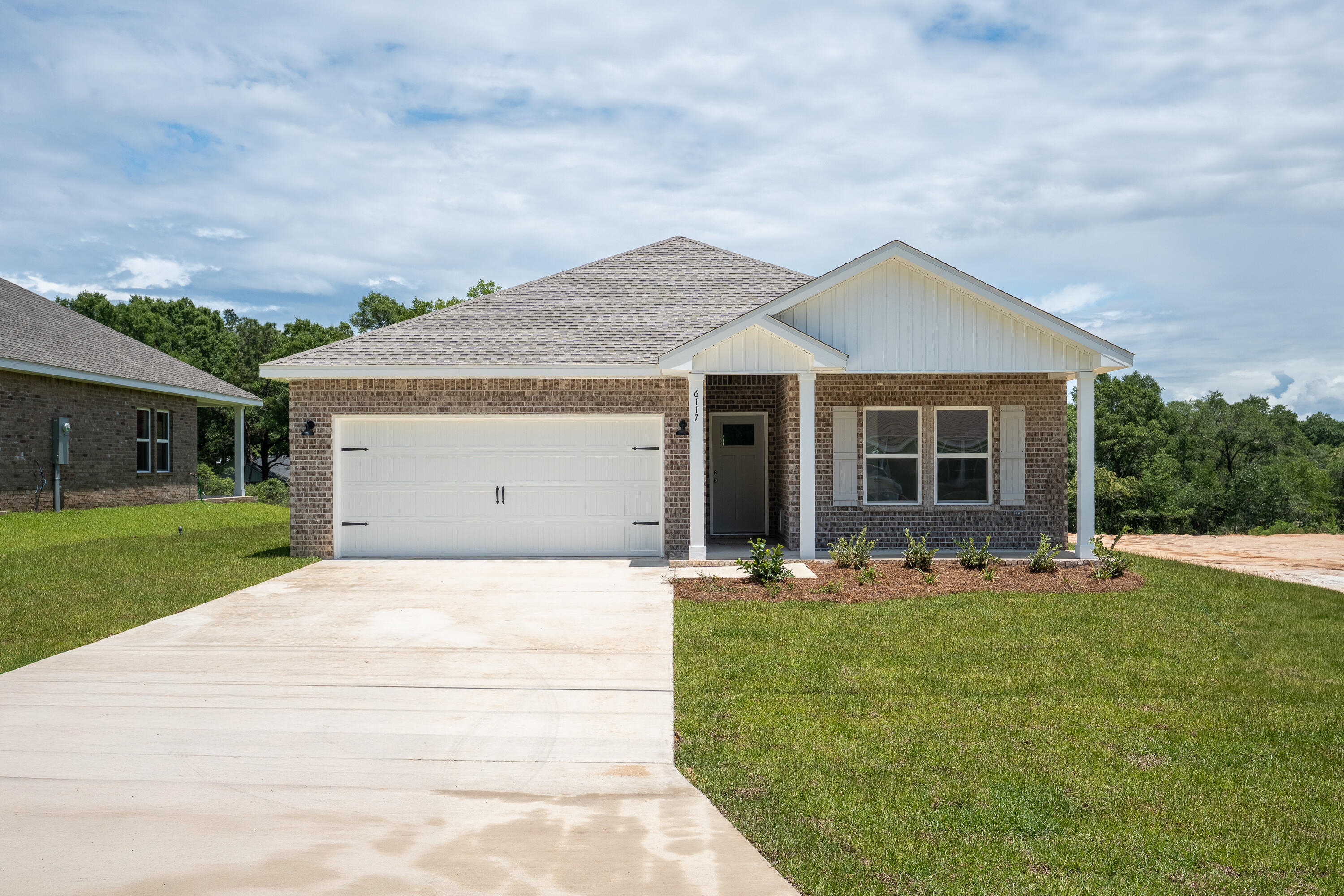 GREAT BUILDER INCENTIVES - UP TO $13K TOWARDS BUYERS CLOSING COSTS AND/OR PREPAIDS AND/OR RATE BUYDOWN - UNTIL JUNE 13 -''MAYBELL FLOOR PLAN'' will be ready for summer fun and outdoor BBQ! Inviting foyer leads to open family/kitchen/dining w/raised ceilings, recessed lighting & plenty of windows for natural lighting. Kitchen has white shaker cabinets, stainless-steel appliances, quartz or granite countertops, corner pantry, work island w/bar seating and cozy dining nook. Owner's bath has linen storage, walk-in closet, shower only and double vanities. Ceiling fans thru-out home, luxury vinyl plank flooring in common areas, carpet in bedrooms. Front and rear porches for entertaining. Photo of similar completed home - interior/exterior colors will vary. Late June completion!