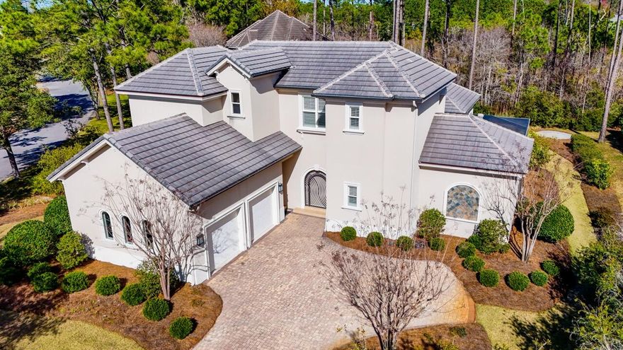 Distinctive, meticulously maintained, custom residence located within the highly desirable double gated community of Burnt Pine in Sandestin Golf, Tennis, and Beach Resort! Nestled in the  neighborhood of The Preserve, this home's well thought out floor plan lends to perfect contemporary indoor outdoor living with covered lanai, private pool /waterfall spa, and a full outdoor kitchen featuring a stone fireplace, tv, fridge and barbecue. A poolside casita with bedroom and full bath is perfect for a private guest quarters.All downstairs rooms open out to the enclosed spa, pool deck and outdoor kitchen which lends to entertaining at it's finest. Offered for sale by the original owners, this home is on a generous corner lot that has a large backyard bordering the natural preserve. Two NEW A/C units, new dishwasher, outdoor fridge, and foam insulation at the front of the house.