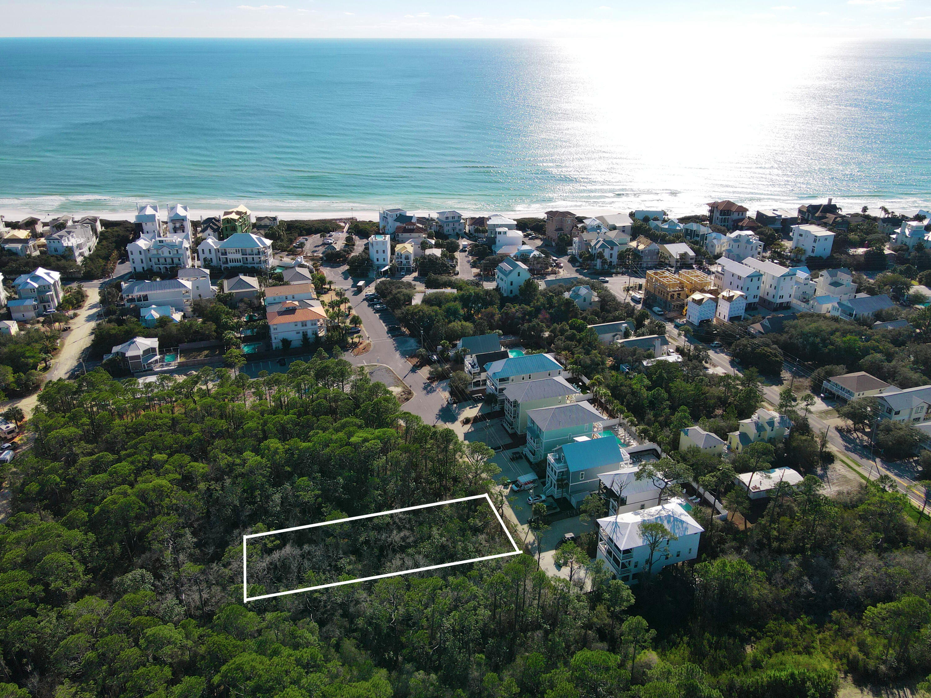 Building opportunity in a prime Seagrove location. This lot is located approximately 620 feet north of the Bramble Grove public beach access offering convenience to those constructing a vacation rental or primary/second home. Lot is in the wetlands but the heavy lifting of DEP permitting has already been taken care of and mitigation credits have been acquired with an impact footprint of 50'x106' for the site.