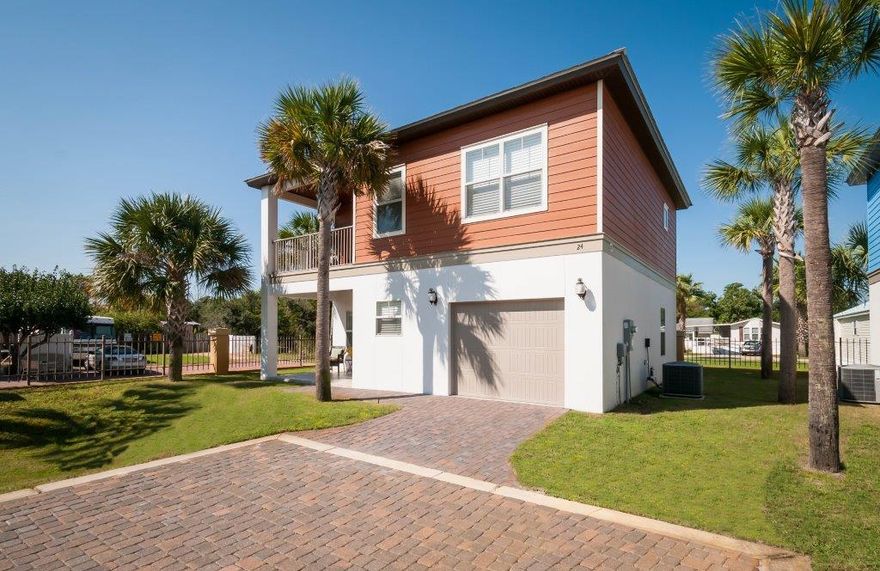 *NEW PRICE* Welcome to 24 Mirage Way, an impeccably kept, newly constructed single family home three blocks from the beach and ready to rent. Just a short stroll or golf cart ride and your toes are in the sand! This home is located in Leisure Bay, a fenced, quaint ten-home development with a community pool. Enjoy all the extras- granite counter tops, stainless appliances, a large one car garage, nine foot ceilings, and crown molding. There's room for everyone in this four bedroom, four bathroom home. Three bedrooms have their owns baths. All bathrooms have been nicely finished with free standing vanity cabinets, picture mirrors, and large tiles. Relax in the master shower as it features a ceiling mount, rain type shower head.