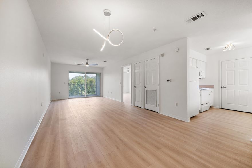 Seller offering $2,500 towards buyer's closing costs!!! You'll love this VA-Approved condo, which can be a great primary residence or rental unit! This third-floor property has 1 bedroom, 1 bathroom, 812 sq ft, great views of the community nature area, and has been given a complete facelift! You'll love the new luxury vinyl plank flooring throughout, all new modern light fixtures, fresh paint, and knockdown ceilings (all popcorn removed!). The washer/dryer are included as well. Enjoy the views on the porch with an exterior storage closet as well. This condo complex offers a community pool, fitness center, picnic area, and is located in the highly sought after area of Bluewater Bay - No short term rental permitted - Call for a showing now!