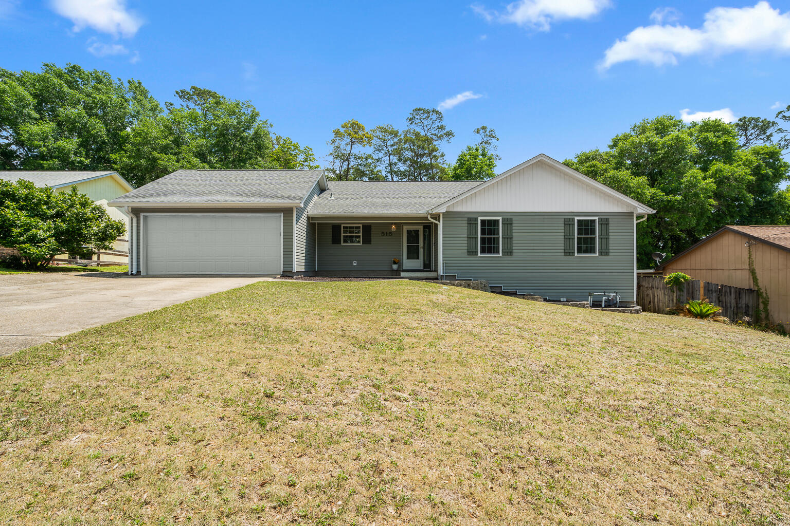 Charming Niceville Home on a pleasant Cul-de-Sac - Room for Your Boat & So Much More!Tucked away on a peaceful cul-de-sac in the heart of Niceville, this inviting home offers a rare mix of privacy, space, and convenience--all just 12 minutes from the Eglin AFB East Gate. Sitting on a 1/4-acre elevated lot the home features a spacious driveway, perfect for parking a boat, trailer, or extra vehicles--plus a two-car garage with built-in cabinetry, pegboard walls, and a dedicated workspace. Inside, you'll find energy-efficient upgrades like new Low-E windows, new sliding glass doors, extra insulation, and a 2019 roof, making this home comfortable year-round. The inviting living space flows easily outdoors to a 10'x36' deck, ideal for grilling, entertaining, or simply unwinding beneath the shade of mature backyard trees.
The fully fenced backyard is both private and functional. Perfect for kids, pets, and play. You'll also enjoy a front and back yard sprinkler system to keep the lawn looking its best with minimal effort.
With a cozy layout, generous outdoor space, and an unbeatable location close to everything Niceville has to offer, this home checks all the boxes. Schedule your showing today and come see what makes this one special!