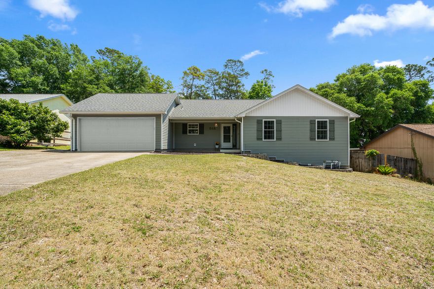 Charming Niceville Home on a pleasant Cul-de-Sac - Room for Your Boat & So Much More!Tucked away on a peaceful cul-de-sac in the heart of Niceville, this inviting home offers a rare mix of privacy, space, and convenience--all just 12 minutes from the Eglin AFB East Gate. Sitting on a 1/4-acre elevated lot the home features a spacious driveway, perfect for parking a boat, trailer, or extra vehicles--plus a two-car garage with built-in cabinetry, pegboard walls, and a dedicated workspace. Inside, you'll find energy-efficient upgrades like new Low-E windows, new sliding glass doors, extra insulation, and a 2019 roof, making this home comfortable year-round. The inviting living space flows easily outdoors to a 10'x36' deck, ideal for grilling, entertaining, or simply unwinding beneath the shade of mature backyard trees.

The fully fenced backyard is both private and functional. Perfect for kids, pets, and play. You'll also enjoy a front and back yard sprinkler system to keep the lawn looking its best with minimal effort.

With a cozy layout, generous outdoor space, and an unbeatable location close to everything Niceville has to offer, this home checks all the boxes. Schedule your showing today and come see what makes this one special!