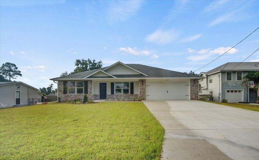 Seller will pay $5000 toward the buyers closing cost with an acceptable offer!! No detail missed in this Endearing New Construction Bungalow, that will be sure to make you prideful in home ownership. This home was built by the highly reputable Country Manor Homes Inc. that includes low maintenance and energy efficient finishes that will make upkeep a breeze. You will experience the custom craftsmanship presented in every corner of this adorable abode. Curbside, you will notice the fully sodded yard to the loveable shutters complete with all brick and hardy plank exterior for ease of insulation and stability. Upon the idyllic front porch, you can enjoy watching the sunsets or rocking the stress away in your easy-chair. When entering, you will notice the thoughtful approach of aesthetics