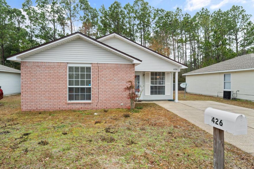 Just pressure washed and clean as can be!  New roof in 2020 - All of the appliances stay, including the stackable washer and dryer - New water heater in 2023 - The HVAC has a UV light system that reduces viruses, allergens and mold - Both bathrooms have been updated with new toilets and fixtures - This home is in Flood Zone X and most lenders will NOT require flood insurance - Great location close to dining, shopping and so much more - 16 miles to Pensacola Beach - 16 miles to Perdido Beach - 8 miles to downtown Pensacola - 6 miles to NAS Pensacola - This home comes with a 1 year upgraded Eagle Primer First American Home Warranty - A transferable termite bond paid through Feb 2025 and the owner is even offering a Seller's Credit for closing costs and prepaids with an acceptable offer!