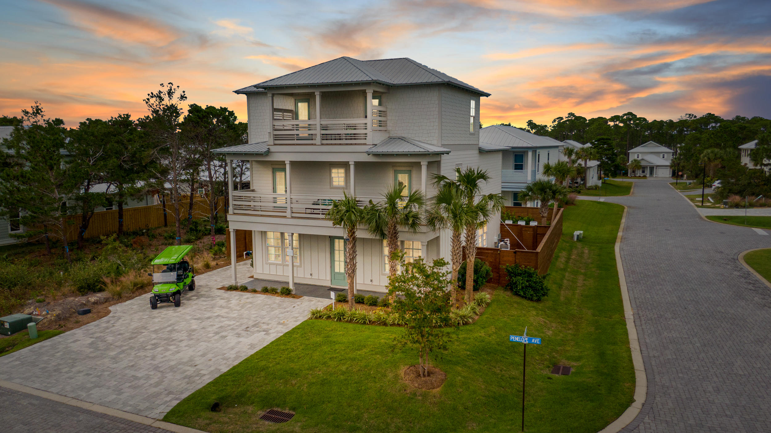 Immaculate recently constructed home, primely positioned in the upscale Villas of Frangista Beach neighborhood, offers exceptional turnkey rental income.  With gross revenue of $156k (actual rental rate, not including taxes, fees, cleaning, etc.) in 2020, and over $125k already booked with projections to reach $165k in 2021, this home is a proven rental machine.  Purposefully designed from the ground up to achieve top rental income and vacation living, this home features 8 bedrooms and 7.5 baths, with a 3rd floor entertainment suite and a resort-style pool.  Upscale finishes include granite and quartz counters, an oversized kitchen with modern stainless steel appliances, and a large open floor plan designed to entertain and flow with the outdoor amenities.