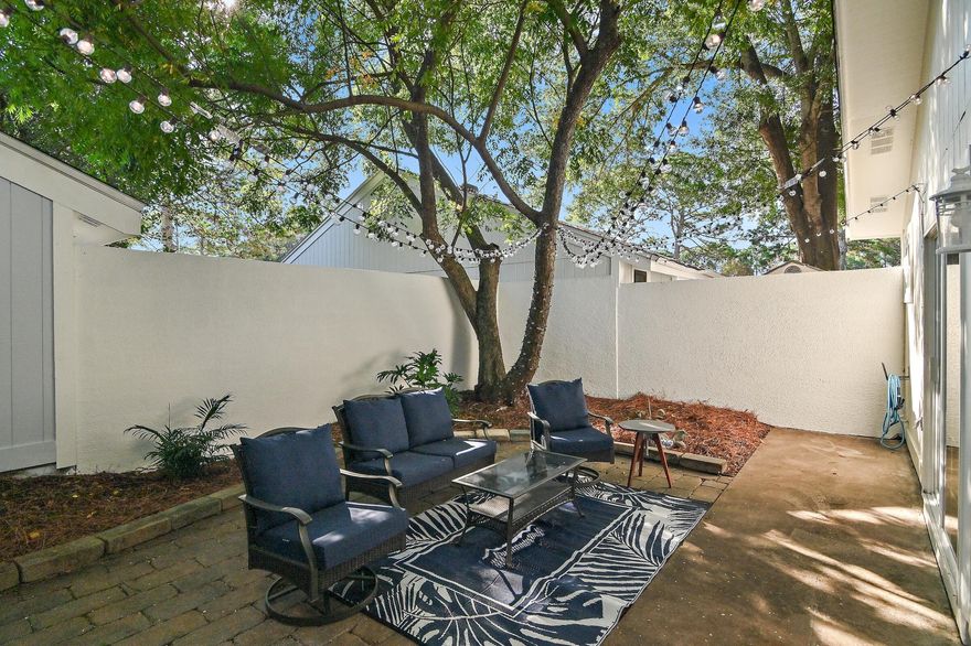 Discover your furnished beach retreat in Sandestin Golf & Beach Resort(r)--a gated community offering the ultimate golf cart lifestyle! This single-level 3-bedroom home with a bonus bunk nook is ideal as a primary residence, vacation home, or rental investment. Designed for relaxed coastal living, it features bright, open spaces that flow effortlessly to a private backyard patio for easy indoor-outdoor enjoyment. Just .1 mile to the new community pool, this home provides quick access to all the resort amenities--private beach access, four championship golf courses, tennis and pickleball, marina, fitness center, shopping, dining, and daily entertainment. The perfect blend of comfort, charm, and convenience in one of the Emerald Coast's most desirable destinations. Golf carts negotiable outside  outside of contractschedule your private showing today!