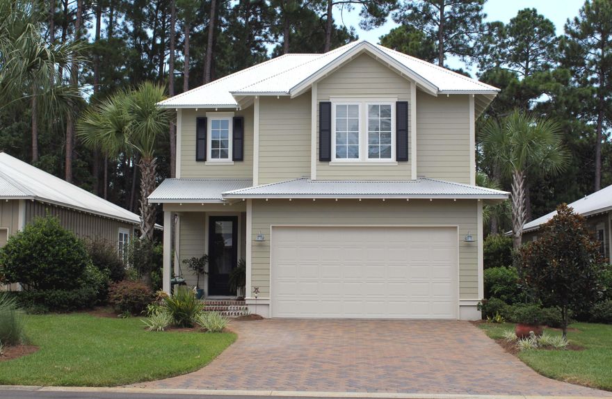 This charming Florida Cottage in Carson Oaks has had many upgrades since being built; including more pavers on the patio, upgraded light fixtures and a 42''TV on the screened porch, added storage to the garage. The master bedroom is on the first floor with two extra bedrooms and an office area upstairs. Enjoy the casual lifestyle, the community pool, the neighborhood boat and kayak storage. Boat or paddle down Mack Bayou out to the Bay. The area is very convenient to Sacred Heart Hospital, Grand Boulevard for shopping and dining and Publix grocery store. The school buss picks the children up at the Front Gate. As always all dimensions and HOA fees are to be verified by the new buyer.