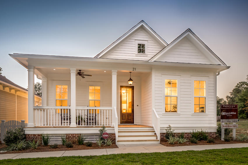 We call this a Jewel Box, not overwhelmingly large but exquisitely appointed. Inside and out, this home offers details right out of a magazine. Picture walking by the rocking chairs on the front porch as you enter thru the 8' solid Mahogany front door. Inside you'll find 10' ceilings, 8' doors, classic craftsman trim, a shiplap accent wall and an open living area highlighted by a state of the art, oversized kitchen with Frigidaire Professional appliances, white shaker cabinets, a computer desk and a large nook overlooking the side porch and yard.Have you always dreamed of the perfect master bath? You'll love the freestanding tub, shower with dual heads, shiplap wall and wood beams above.Outside, in addition to the front porch you'll enjoy a substantial, private, side po