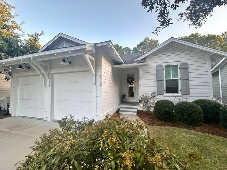 This charming Anise plan is located in Winter Garden Phase One at the front of Watersound Origins. The Florida cottage is surrounded by tall pines, mature oak trees, and lush established landscaping. This Huff built home offers 3 bedrooms and 2 baths all on one level. Open living and dining with walk in pantry and coffee bar. Attached 2 car garage. And also features a cozy screened porch. This ample outdoor living area provides the perfect spot for enjoying your morning coffee, hosting guests, or simply unwinding after a long day. Community resort-style living amenities:

- 10-hole, par-3 golf course
- Fitness Center
- Seasonally heated pool
- New pickle ball courts
- Tennis 
- Community garden
- Bike and hike trails
- Playground area
- Kayaks and Paddle boards available at the dock at Lake Powell
- Community event space for gatherings

Located in the Winter Garden area of a master-planned community, this home is in an established neighborhood and away from new construction.

Community shopping and dining options at Watersound Origins Town Center. This retail area features Starbucks, medical offices, Publix, local restaurants, coffee shops, and an entertainment venue. Watersound Town Center hosts annual events such as a singer-songwriter festival, summer concerts, farmers market, and more.

Schedule a viewing today and start living the coastal lifestyle you've always dreamed about! Watersound Origins is more than just a community; it's a lifestyle!