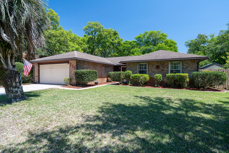Adorable all brick home on a beautiful tree lined street with sidewalks. Located between Hurlburt Field and Eglin AFB. Convenient to the beach, shopping, restaurants and schools. Great curb appeal, beautiful back yard with a pool! The foyer opens to a large living/dining area with a view of the backyard pool. Two living areas. Dining room. kitchen with breakfast bar, stainless appliances and subway tile backsplash. Gorgeous vinyl plank flooring throughout main living areas. Bedrooms are spacious. Large master suite. Fenced backyard has a great privacy hedge. Pavers surround the pool. There is a covered patio off the kitchen and family room that's perfect for grilling. Easy to use hurricane shutters. Centrally located. Buyer to verify measurement and all important info about property.