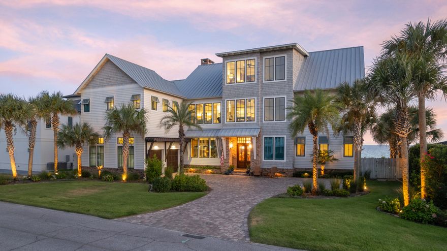 Exquisite Gulf-Front Estate in Santa Rosa Beach- Over 100 linear feet frontage towering over 50 feet above sea level. Blue Mountain Beach is the highest elevation above sea level in entire state of Florida. The home's foundation is engineered to the highest standard, supported by auger-cast concrete pilings extending 15 feet below sea level. Additionally, the Gulf-front lot is secured by a 100-foot reinforced seawall, anchored 15 feet beneath sea level, providing exceptional structural integrity and long-term protection against coastal conditions. 
Presenting an extraordinary opportunity to acquire a premier Gulf-front estate in the highly coveted 30A community. Constructed in 2019, this remarkable residence offers seven bedrooms, eight baths, and more than 7,600 square feet of conditioned living space, thoughtfully designed to showcase uninterrupted vistas of the Gulf of Mexico.



Sited on approximately 0.30 acres with 100 feet of pristine beachfront, the property exemplifies architectural refinement and superior craftsmanship. The three-story structure is clad in durable Hardie board with brick accents and crowned by a classic metal roof, reflecting both timeless coastal tradition and enduring quality.



The interiors are equally impressive, appointed with wide-plank hardwood and fine tile flooring, soaring ceilings, and expansive windows that frame the horizon. Multiple living and dining areas provide a balance of openness and intimacy, while an elevator ensures seamless accessibility throughout all levels. Each of the seven bedrooms has been designed to afford comfort and privacy, complemented by eight elegantly appointed baths.



Outdoors, a resort-style pool and expansive deck create a private sanctuary overlooking the emerald waters, with direct beach access via a private boardwalk. The generous lot dimensions, combined with refined exterior living areas, offer an exceptional setting for both large-scale entertaining and quiet enjoyment.



Meticulously maintained and appointed with the highest quality materials and systems, this residence represents the pinnacle of coastal living. With its combination of architectural distinction, luxurious accommodations, and unrivaled Gulf frontage, 556 Blue Mountain Road is among the most significant offerings currently available along Scenic Highway 30A.

