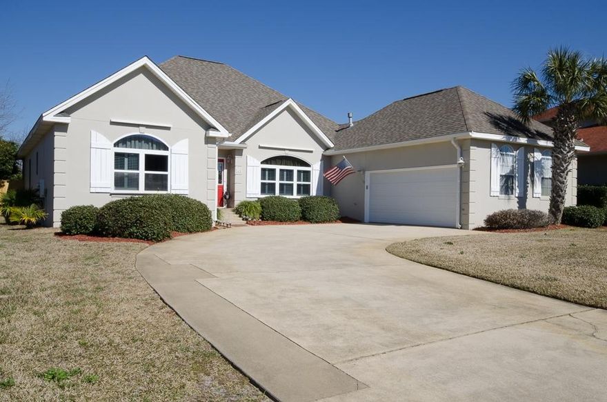 Exquisite home awaits you with unique private beach access surrounded by the emerald coast view of serenity. Elegance is revealed in every corner of this home. You will love this ''soon to be your's'' Chef's kitchen with custom flooring, granite counters, travertine tiled island & backsplash, detailed lighting, breakfast bar! Oh did I mention a Gas Stove gracefully accented by mosaic tile! This welcoming home offers unique style with meticulous attention to detail including white plantations shutters, crown molding, custom built ins & dark wood floors & unique tile through out. Enjoy your charming roomy Master Suite with private french doors opening to your cozy sunroom! This master bathroom has everything you desire. Double vanity, 14 ft deep walk in closet, jetted Jacuzzi tub & custom tiled shower. Surprising 400 sqft in a guest bedroom with a spacious walk in closet and private french doors to the sun room! This home has everything that you need, if you do not want to walk a few feet to your private beach, then kick off your sandals and enjoy a dip in your private pool while barbecuing on your own patio! Oh and did I say Cute Cute Cute Sun room!! Call today to see!