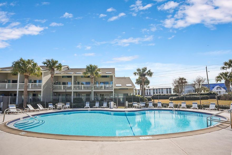 NO STAIRS!!!! This three-bedroom, two-and-a-half-bath unit offers comfort, privacy, and potential. Located on the 16th hole of the golf course, this unit is not part of the Vacation Rental Program, making it a rare opportunity for a personal getaway or short-term rental. The expansive patio overlooks the course, perfect for enjoying the morning or evening. Seascape Resort has five swimming pools (one heated), playground tennis and pickleball courts, and private beach access with full beach service. Many onsite restaurants and shops. This unit is located close to a pool, playground and thetennis courts. Very short walk to Emerald Green waters of the Gulf.  Call your favorite agent today for a showing!