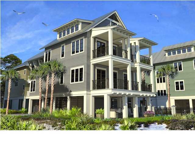 INCREDIBLE OPPORTUNITY! The Bluff at Inlet Beach...Nestled just steps from Rosemary Beach, this 4 bedroom 4 bath home is part of eight new homes to be built in this beautiful beach front community. Reserve now and you can pick your own custom finishes. The home will be three stories with lower level being a screened in entertainment area with outdoor kitchen, wet bar, beach storage and restroom. The second and third floors will be living and enjoyment areas with an extraordinary bonus room. The community offers a gulf front pool and three beach walkovers. Stunning Gulf views from balconies and living areas.