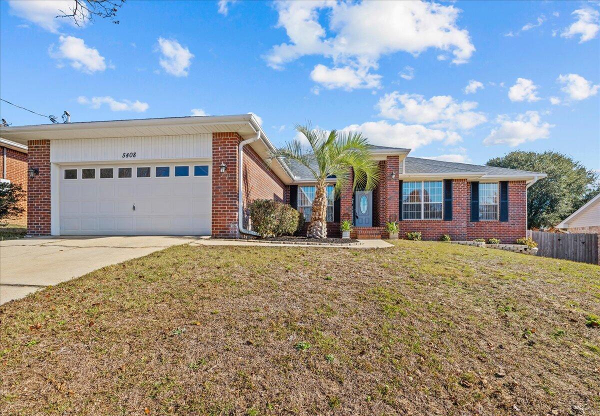 Discover this charming 4-bedroom, 2-bath home in desirable South Crestview--NO HOA! Nestled south of I-10, this spacious gem offers a dedicated office for your work-from-home needs and an open floorplan that seamlessly connects the living room, kitchen, and elegant dining area--perfect for family gatherings and entertaining guests. The generous kitchen boasts abundant storage and counter space. Step outside to your private backyard retreat, ideal for relaxing or weekend BBQs. Major updates include HVAC (2020), Roof (2023), and Water Heater (2024). Enjoy freedom with no HOA and a prime location close to schools, shopping, and dining. This home is ready to welcome you!
