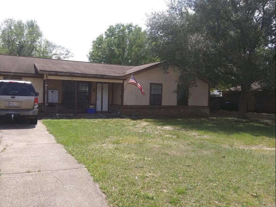Excellent opportunity to own located in highly desired South Crestview. This floor plan features 3 bedrooms and 2 bathrooms, tile flooring in the main and wet areas, and this home features two living spaces. The large flat lot with plenty of space features a fence in the back yard.