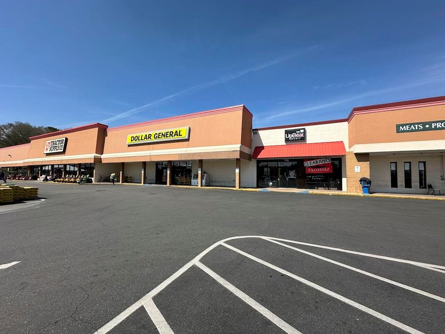 This former UpBeat Music space is located between Dollar General and Pic N Save. The Tractor Supply anchored center is a high traffic center located just off of the crossroads of Hwy 85 and Hwy 90. Located in the center of the main arteries of Crestview, this center sees consistent traffic. The space is laid out with retail space in the front, small instruction rooms in the middle and a storage area in the rear.