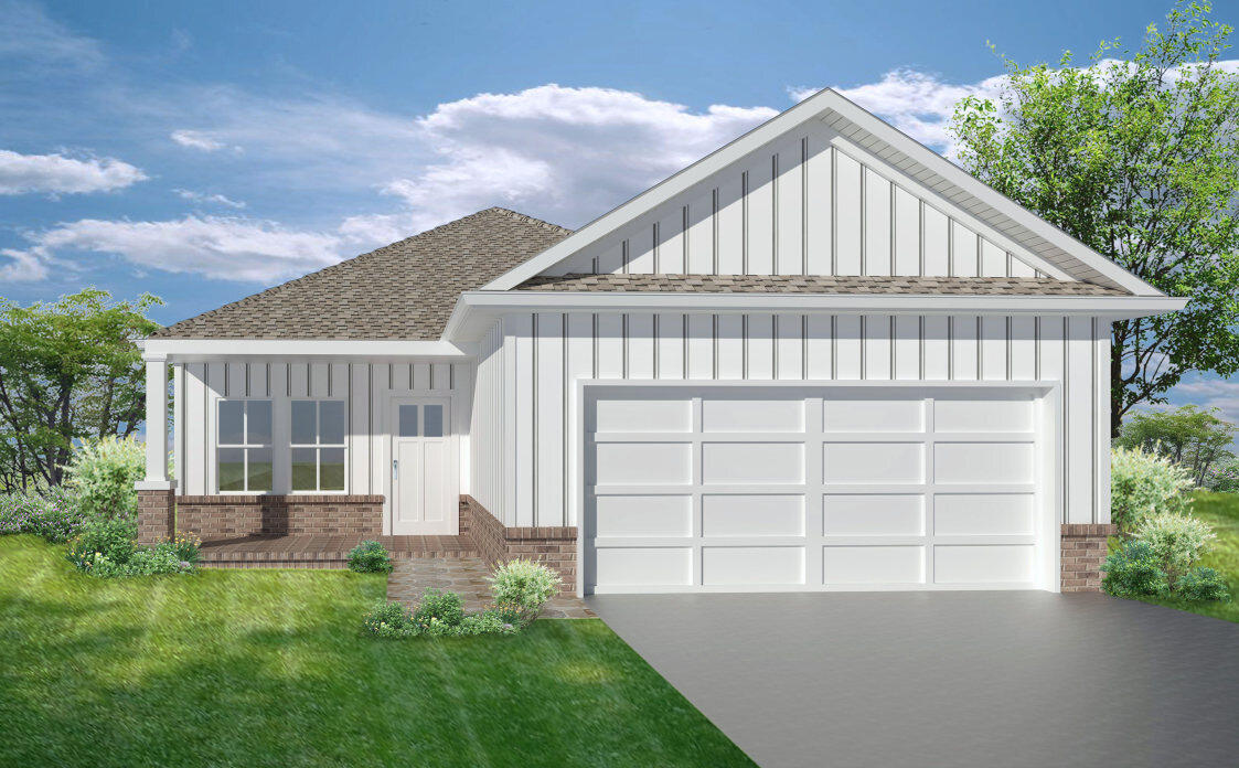 AFFORDABLE NEW CONSTRUCTION WITH ROOM TO ROAM OUTSIDE - Mid June completion this beautiful home features front and rear sitting porches, open family/dining/kitchen area. Raised ceilings and recessed lighting throughout the home, work island with bar seating in kitchen, white shaker cabinets and pantry along with stainless steel appliances and Luxury Vinyl Plank in common areas. Owners suite located off the kitchen, bathroom has double vanities, linen storage plus walk-in closet. Split bedroom plan + laundry room and two car garage. Seller will help with closing costs - call for more details.