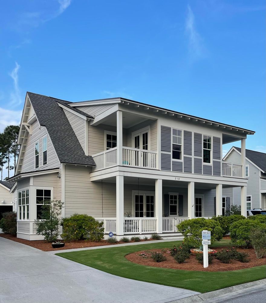 Designed for today's discerning homeowner, this beautifully constructed Romair home is the jewel of Watersound Origins. The open floor plan is an entertainer's dream, featuring 10 foot ceilings throughout. The gourmet kitchen is meticulously outfitted with Thermador appliances, leathered granite countertops and shiplap accents. Visit with your guests from the kitchen as they enjoy the spacious and exquisitely curated living/dining area.  The master bedroom is on the main level and features separate custom his and her closets that will make your jaw drop. Upstairs you'll find another large, open living/family room and three bedrooms with their own separate, private bathrooms.