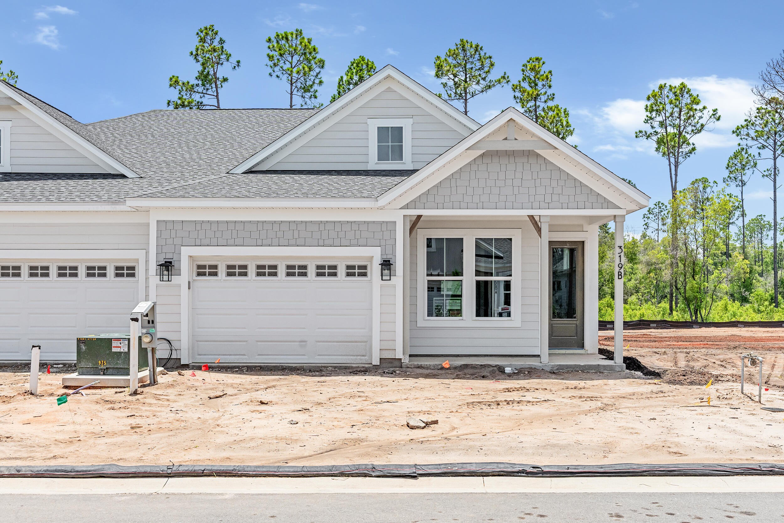 Welcome to The Villas at Longleaf Park in the Watersound Origins community, offering stylish paired/attached villas by Fischer Homes. The LUCAS plan, a beautifully designed 2-bedroom, 2-bathroom single-level home, features 1,418 sq. ft. of effortless living space and a 1.5-car garage.Step inside to an inviting open-concept layout with a modern kitchen, spacious dining area, and a bright living room that seamlessly flows into a private covered patio, perfect for outdoor relaxation. The primary suite overlooks the backyard and boasts a spa-like ensuite bathroom with a double vanity and a generous walk-in closet.This home includes standout features like luxury vinyl plank flooring in the main living areas, plush carpet in the bedrooms, 10 ft ceilings, LVP flooring throughout, Smart Home White glove service, Luxury Owner's Bath with Barn Door, Upgraded Quartz countertops, cabinets, built-in appliances in Kitchen and more!
Ask us about the beautiful Design selections for this home!
Estimated completion is July 2025.
Enjoy the ease of a low-maintenance lifestyle, HOA membership covers lawn care and exterior home upkeep, giving you more time to enjoy the exclusive amenities Watersound Origins has to offer such as the Origins Golf Course, a resort-style pool, sports courts, and more.
This is your opportunity to embrace easy living in a vibrant, amenity-rich community. Schedule a tour today!