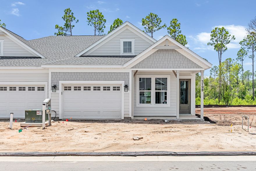 Welcome to The Villas at Longleaf Park in the Watersound Origins community, offering stylish paired/attached villas by Fischer Homes. The LUCAS plan, a beautifully designed 2-bedroom, 2-bathroom single-level home, features 1,418 sq. ft. of effortless living space and a 1.5-car garage.Step inside to an inviting open-concept layout with a modern kitchen, spacious dining area, and a bright living room that seamlessly flows into a private covered patio, perfect for outdoor relaxation. The primary suite overlooks the backyard and boasts a spa-like ensuite bathroom with a double vanity and a generous walk-in closet.This home includes standout features like luxury vinyl plank flooring in the main living areas, plush carpet in the bedrooms, 10 ft ceilings, LVP flooring throughout, Smart Home White glove service, Luxury Owner's Bath with Barn Door, Upgraded Quartz countertops, cabinets, built-in appliances in Kitchen and more! 
Ask us about the beautiful Design selections for this home!

Estimated completion is July 2025.

Enjoy the ease of a low-maintenance lifestyle, HOA membership covers lawn care and exterior home upkeep, giving you more time to enjoy the exclusive amenities Watersound Origins has to offer such as the Origins Golf Course, a resort-style pool, sports courts, and more.
This is your opportunity to embrace easy living in a vibrant, amenity-rich community. Schedule a tour today!