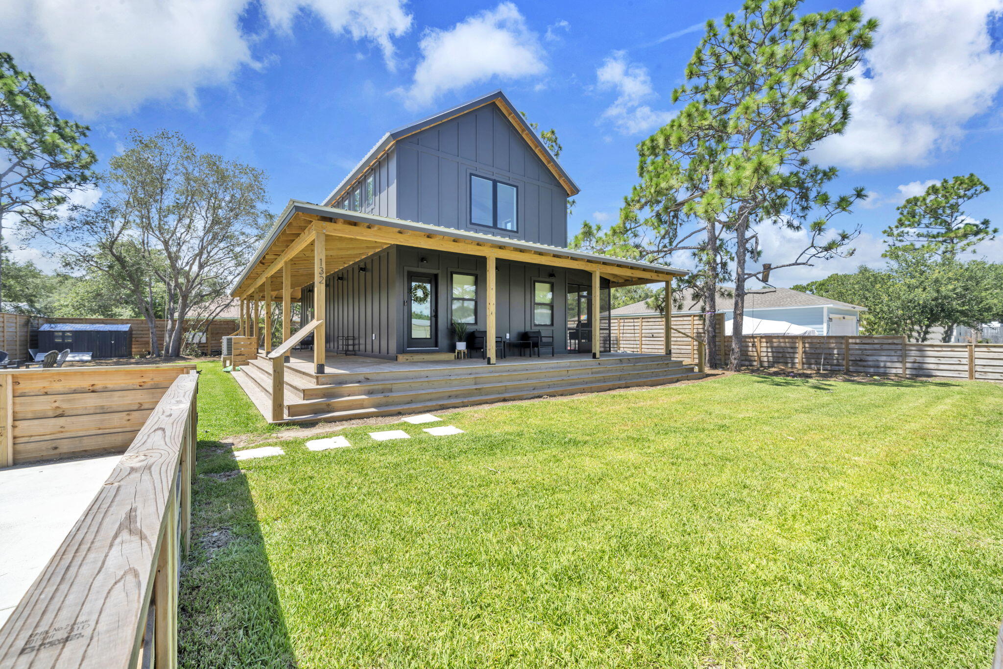 NEW BUILD Home for RentStarting Aug - Sept (flexible)year lease or 9 month*ALL utilities covered*FULLY FURNISHEDModern, family friendly 3 bed/2.5 bath home just 7 minutes from the beach! Located near 30A and Grand Boulevard, this stylish coastal retreat features open living spaces, sleek black & white finishes, and tons of natural light. Enjoy a large wraparound porch, dinging for 10+, sand pit for kids, corn-hole, high chair, stroller, and a spacious yard. Walk-able to Walmart, and minutes from top shops, restaurants and more! Primary suite on main level: King size bedGuest bedroom 1: Queen bedGuest 2: Triple (comfy)bunk bedsChefs kitchen fully stocked with toaster, cookware, dinnerware, kid friendly itemscornhole, sand pit, & gym workout area outside