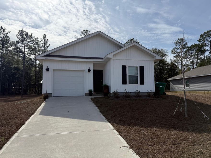 4 bedrooms 2 bathrooms home in a newer community. Features a spacious open floor plan with plenty of room. Located just outside the lively town of Crestview, you'll have quick access to dining and grocery stores. Buyer to verify all pertinent information including lot dimensions and square footage.Home is being sold As Is.