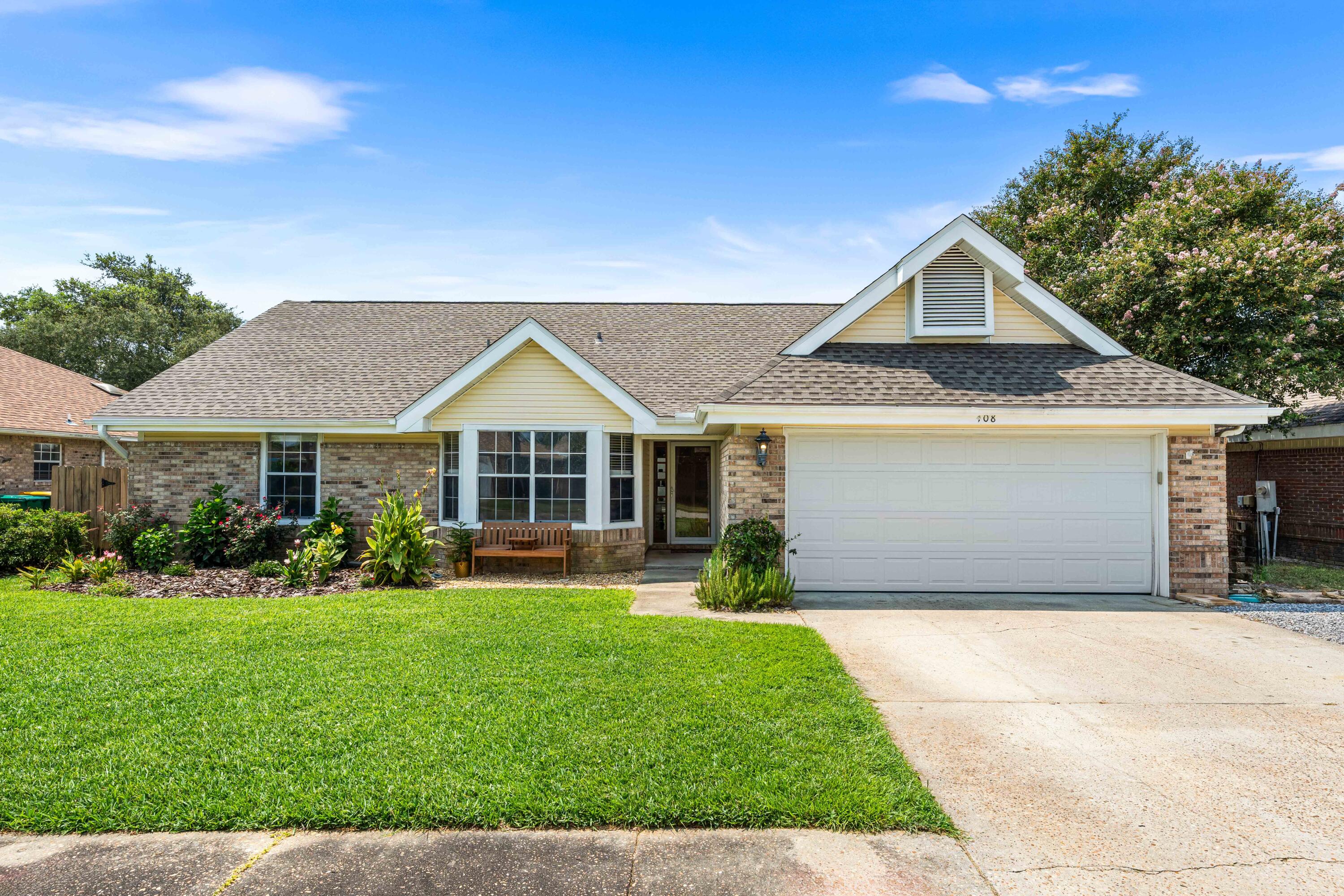 MOTIVATED SELLER! Welcome to your dream home in the heart of Destin! This beautiful and spacious four-bedroom, three-bathroom residence boasts a brand new roof installed in 2022. The home offers the perfect blend of comfort and charm. Upon entering, you'll be greeted by real hardwood floors that extend throughout the main living and dining areas. The vaulted ceilings help to create an airy, open atmosphere in the living room, where you'll also find a cozy fireplace, adding warmth and elegance to the space. Off of the living room you will find the newly added sunroom, a perfect spot to enjoy a cup of coffee in the morning. The master suite, located on the first floor, features an en suite bathroom for your privacy and convenience. The two large closest are also a bonus! A second guest room is also situated downstairs, along with the newly renovated full bathroom.The kitchen is a chef's delight, offering granite countertops, stainless steel appliances, and an eat-in dining area. The home also includes a versatile flex room on the first floor, ideal for an office, playroom, or gym.
Upstairs, you'll find two additional bedrooms with a shared bathroom. The upstairs also features a cozy loft space, perfect for a reading nook or extra living area.
Additional highlights include a two-car garage, providing ample storage and parking for three in the driveway. Step outside to the fully fenced in back yard and enjoy the large in-ground pool, perfect for entertaining or relaxing in the Florida sunshine. Situated in the heart of Destin, this home is close to local dining, shopping, and the beautiful Destin Harbor and the white sandy beaches! Don't miss out on this exceptional opportunity!