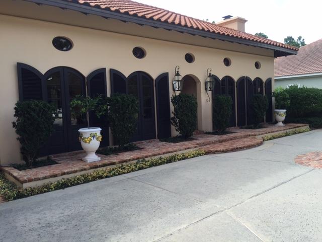 Absolutely stunning Mediterranean on the Best street in Burnt Pine and overlooking the 11th fairway of the golf course. Kitchen with Gas range and Sub-zero Refrigerator and freezer. Courtyard floor plan with large Living and Dining on each side of columned entry. Wonderful guest suite with service bar. 2 private screened porches and 2 fireplaces. Summer Kitchen. 4 high efficiency A/C units with electrostatic air cleaning and humidity control. Whole house generator All lighting LED. Appliances include 2 Bosch Dishwashers, 2 in island refrigerator drawers, wine cooler, ice maker , warming drawer and 2 sinks. Safe secure neighborhood and everything available by golf cart. (even hospital and physician offices)4 golf courses, tennis,beach,bay,marina,restaurants all within the gates