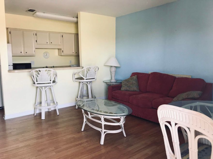 Get ready to own your own condo on Okaloosa Island! Furnished 1 bed/1 bath condo with breakfast bar just a few steps away from the public wooden beach walkover that takes you to the beautiful emerald green waters and sugary white beaches of the Emerald Coast! Condo has onsite laundry room, assigned parking spots, picnic tables, grill area, bike racks, and more. You are located next to shopping and dining, plus the newest restaurant coming to the Island ~ Stewby's!