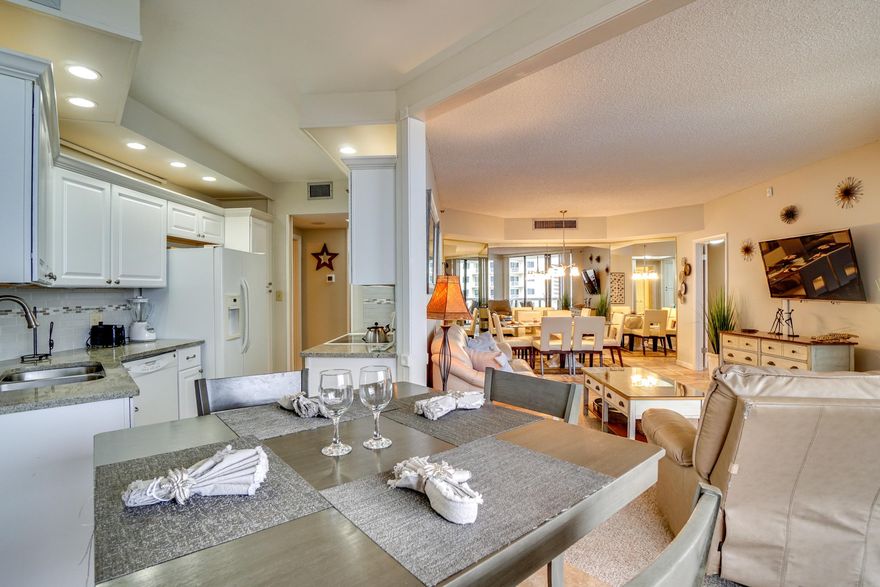 Take in the great beach view from your private balcony of this lovely condo. Easy beach access via the sky bridge. Many great amenities include, pool , tennis, covered parking, and onsite restaurant. Fully furnished, stylish, and ready for you to start making family vacation memories. Located on the Scenic 98 bike path, many great bars, restaurants, and family attractions nearby. Destin Surfside is so well built it's a designated hurricane shelter. Buyer to verify all information.