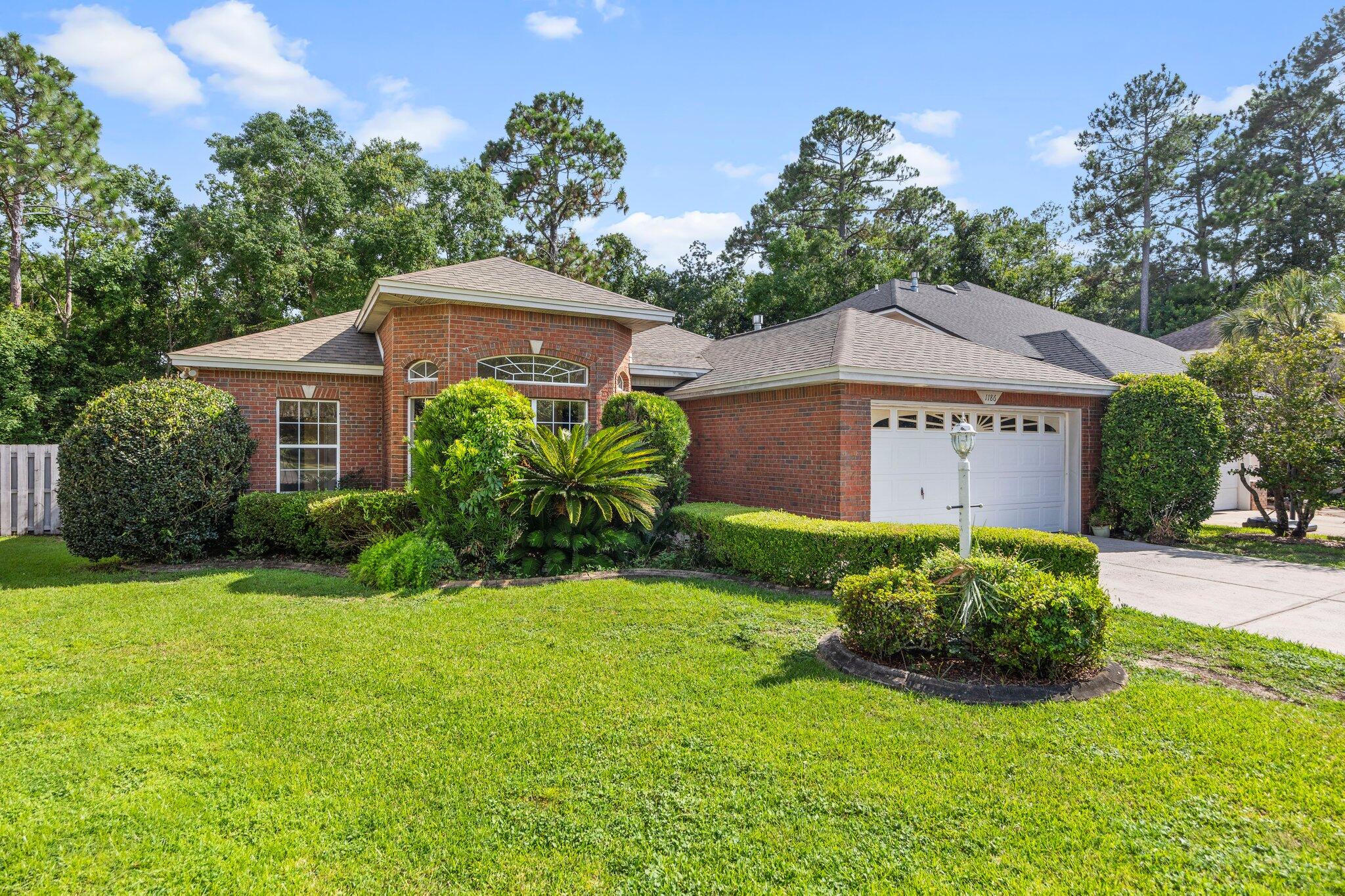 Nestled in the desirable North Ridge Subdivision, this charming 4-bedroom, 2-bath home offers a perfect blend of comfort and convenience. Ideally situated close to Eglin Air Force Base, Hurlburt Field, and Fort Walton Beach Hospital, this residence ensures easy access to key amenities and services. The home features a separate dining area, seamlessly flowing into an open kitchen and living room, creating a welcoming space for gatherings. The master suite, thoughtfully positioned away from the other bedrooms, for added privacy, boasts a spacious en suite bathroom with a whirlpool tub, separate shower and double vanities. A large covered patio overlooks the private backyard, making it an ideal spot for entertaining friends and family year-round. This wonderful home awaits its next family.
Roof - 2020
Hot Water Heater -2022
HVAC- 2022