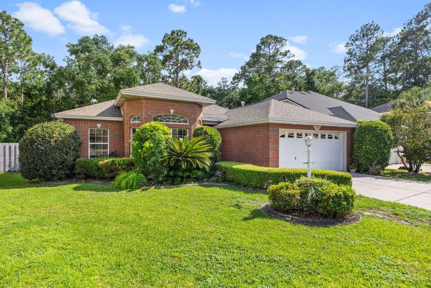 Nestled in the desirable North Ridge Subdivision, this charming 4-bedroom, 2-bath home offers a perfect blend of comfort and convenience. Ideally situated close to Eglin Air Force Base, Hurlburt Field, and Fort Walton Beach Hospital, this residence ensures easy access to key amenities and services. The home features a separate dining area, seamlessly flowing into an open kitchen and living room, creating a welcoming space for gatherings. The master suite, thoughtfully positioned away from the other bedrooms, for added privacy, boasts a spacious en suite bathroom with a whirlpool tub, separate shower and double vanities. A large covered patio overlooks the private backyard, making it an ideal spot for entertaining friends and family year-round. This wonderful home awaits its next family. 

Roof - 2020
Hot Water Heater -2022
HVAC- 2022