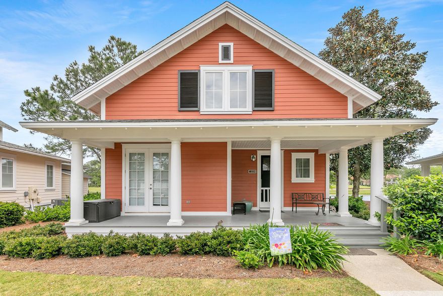 *New roof installed 6/20/24!  Experience the ultimate in coastal living with this stunning lakeside cottage located in Laurel Grove! This beautiful Lakefront, 3 bedroom, 3.5 bath Florida Coastal Cottage sits tucked away on a charming cul-de-sac in one of Sandestin' s most quaint and picturesque neighborhoods and overlooks the 17th hole of the Raven golf course. It has a large back yard and two parking spaces. Super floorplan seamlessly connects the living, dining, and kitchen areas. The renovated kitchen opens to the living area for ease of entertaining and is equipped with high-end stainless appliances, ample counter space, granite countertops, and breakfast bar. Whether you're sipping your morning coffee on the screened back porch outside or unwinding in the cozy living room,