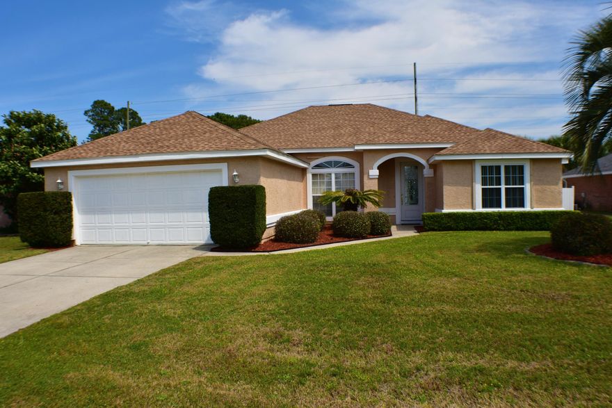 Great home for a growing family! This 4BR/2BA Hidden Pines home has a new roof and new privacy fence! The home features a split-bedroom floor plan with formal living and dining rooms, a family room with fireplace, large kitchen with adjacent breakfast room and you can access the covered patio from three rooms. Amenities include 10' ceilings adorned with crown molding, insets with accent lighting, columns, granite counters, whirlpool tub in the master bath, and tray ceilings. The home is immaculate and move-in ready and you'll love the neighborhood with its walking/running trail and proximity to the Navy base, shopping, schools, and the beach! All info is approx and must be verified by Buyers if important.