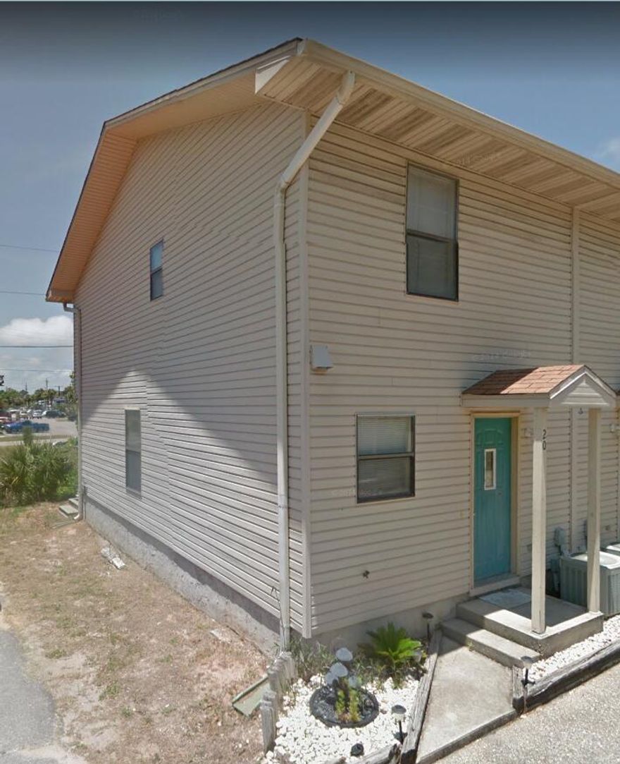 This 2 bedroom, 1.5 bath town home would be the perfect residence or rental investment! The home features a bright open floor plan with kichen, dining, living, and half bath downstairs with sliding doors leading outside and 2 bedrooms with full bath upstairs.  The location is convenient to military bases, schools, shopping, entertainment and the beautiful beaches of Fort Walton or Navarre.  Being sold 'AS IS'. Buyer is responsible for verifying all square footage measurements and any other information they deem important.
