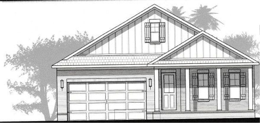 Come pick your colors and make this home yours! This single story home to be built in Hattie's Grove subdivision. is a new plan never before offered in this neighborhood. Come see this quaint, front porch community where many of the large old hardwoods have been preserved. It gives the neighborhood an established feel. This split bedroom design has two bedrooms and full bath at the front of the There is a large covered front porch that opens to an elegant foyer that will have laminate wood flooring that flows into the large eat-in kitchen and family room. There are French doors off of the dining area that lead to a patio. Plenty of windows give this home a ton of natural light. There will be 3 cm solid granite counter tops