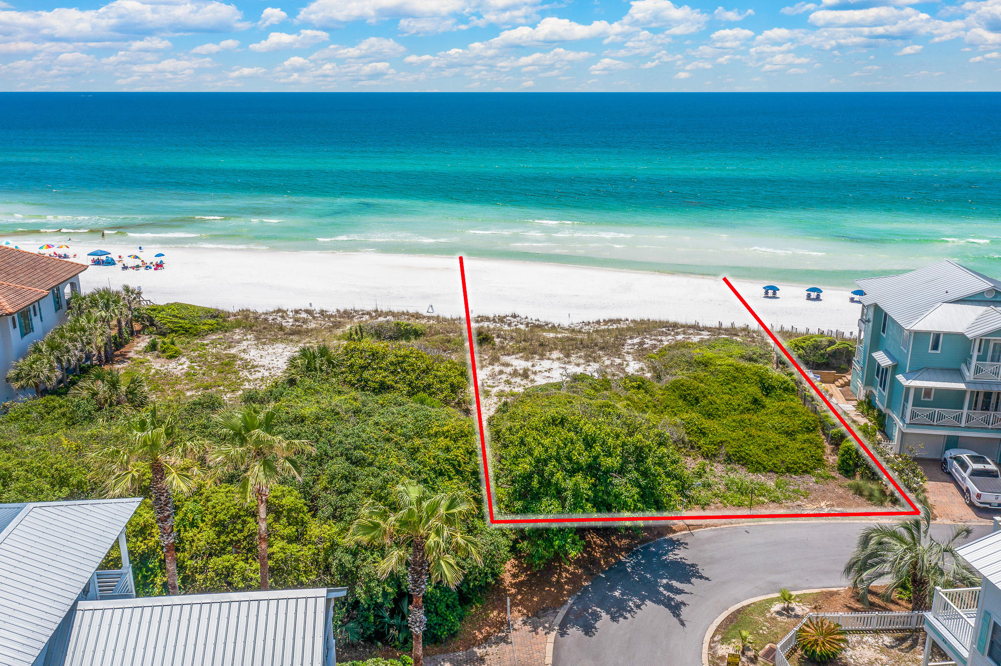 Located in a prime spot along the pristine beaches of the Emerald Coast, this one of a kind homesite has it all. With nearly half of an acre and over 90ft of beach frontage, this parcel has plenty of potential to build your dream. It is situated behind the gates of Sunrise Beach and is part of the neighborhood.This homesite has incredible views of the beautiful white sand and emerald waters that have made this beach destination so sought after. It is also just steps away from the conveniences of Gulf Place, while remaining somewhat secluded. Survey available upon request.Buyer to verify all information and dimensions. Information is deemed reliable but not guaranteed.