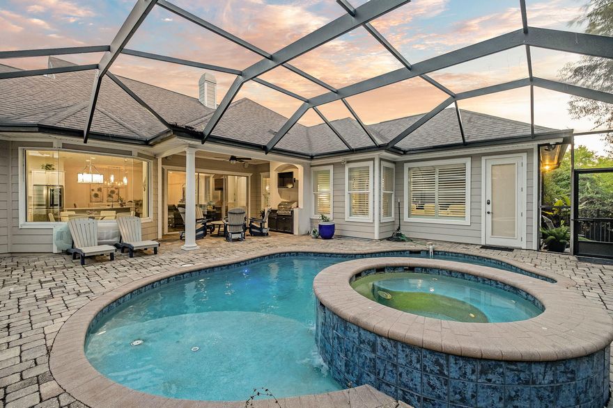 Welcome to this beautifully updated 4 bedroom, 3 bathroom home, ideally situated within the gates of the prestigious Kelly Plantation community. Just a short walk from both the Golf Club and Owner's Club, this property offers a seamless blend of comfort, sophistication, and Florida lifestyle living.The open concept floor plan is enhanced by new flooring throughout, creating a bright and inviting atmosphere that flows effortlessly from room to room. The kitchen is well appointed with stainless steel appliances, generous counter space, and an oversized walk in pantry offering functionality and ease for everyday living or entertaining. The spacious primary suite is a true retreat, complete with a private television room just off the main bedroom, perfect as a media lounge, quiet reading nook, or flex space tailored to your lifestyle. Three additional bedrooms offer well proportioned layouts, ideal for guests or family.

Step outside to a beautifully landscaped backyard oasis featuring a sparkling pool with integrated hot tub, a fire pit area for evening gatherings, and ample patio space for outdoor living.

Additional features include surround sound, updated lighting throughout, a new energy efficient pool pump, new hot water heater, and a 2.5 car garage with dedicated golf cart parking.

Set within one of Destin's most sought after communities, this home offers walkability to golf, nature trails, tennis, and a vibrant social calendar that captures the very best of life along the Emerald Coast.
