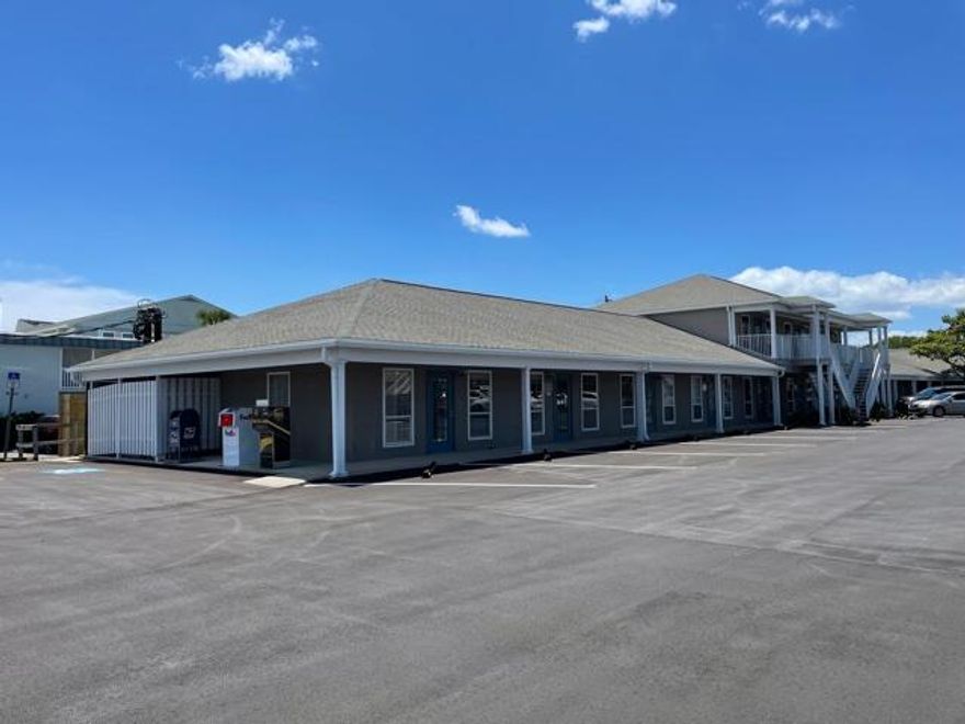 1st Floor end cap office space located in central Destin along Airport Road.  This end cap was previously occupied by a local civil engineering firm.  The space has numerous offices, dedicated reception area, multiple conference rooms, restrooms and a very nice kitchen / break area.  The end cap location provides additional parking availability to its clients.  Very professional working environment with easy access to highway 98 as well as Commons Drive.