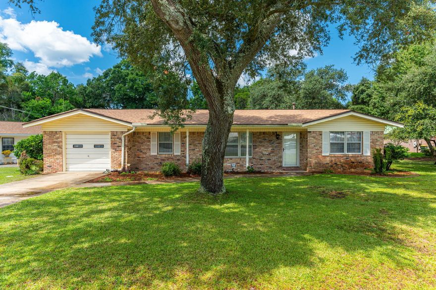 Charming 3-bedroom, 2-bath home in the heart of Fort Walton Beach! Centrally located with quick access to local military bases, beautiful beaches, schools, and shopping, this property blends convenience with potential. Recent updates include a new roof in 2023, new water heater in 2024, and fresh interior paint, giving the home a clean, refreshed feel and a great starting point for your personal touch. The functional layout offers great bones, and the mature, beautifully landscaped yard adds standout curb appeal. A fantastic opportunity for first-time buyers, investors, or anyone looking to make a space truly their own.