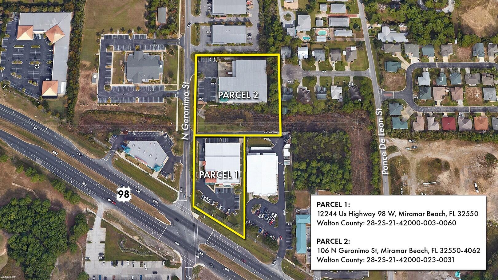This rare assemblage of prime retail, showroom, and warehouse does not currently exist in the local market, which is adjacent to the synergistic retail nucleus of Silver Sands Outlet Mall and centralized to all the local mixed-use districts, successfully drawing population from all local peripheral sub-markets, including but not limited to Destin and Scenic 30A of Santa Rosa Beach, Florida. Fronting Highway 98 in Miramar Beach, Florida, nearly 50,000 vehicles pass by its 196 fronting feet daily, which ingress and egress lures the traffic into the retail facilities through the convenience of the traffic light at North Geronimo Street and Highway 98. The current owner has committed significant capital to renovate both buildings, which even includes approximately $300,000 for new... escalators to service the second floor of the main showroom.
Parcel 1 contains a two-story building, oriented on approximately 1.18 acres, hosting prime retail and showroom space, as well as private offices, collectively measuring approximately 26,893 conditioned square feet. There is a 3rd floor that accommodates a spectacular executive office, accessible via a private & secured "floating" staircase. The structural integrity of the building is phenomenal, and the finishes throughout are exceptional. Parcel 2 contains a warehouse, office, and showroom, situated on approximately 2 acres, and constructed in 2004, measuring approximately 11,282 square feet on two floors. The warehouse contains a broad loading dock area and massive rack system with a lift and guide rails. Both buildings project an architecturally magnificent image.
This opportunity is irreplaceable locally, as land development code would neither accommodate this massive yield, nor would a developer endeavor upon such a project, as the inflationary costs of this era, coupled with land costs, (even if such prime vacant land at a traffic light were available), which is non-existent), would likely much exceed $20,000,000+. The current business is operating a record-breaking levels, year over year; thus the attributable value to this extremely prime site and assemblage is likely understated.
All showings are by appointment only and require 48+ hours advanced notice. The listing broker must accompany all showings. Financial credentials are required prior to confirmation of any showings. Please do not approach any onsite staff.