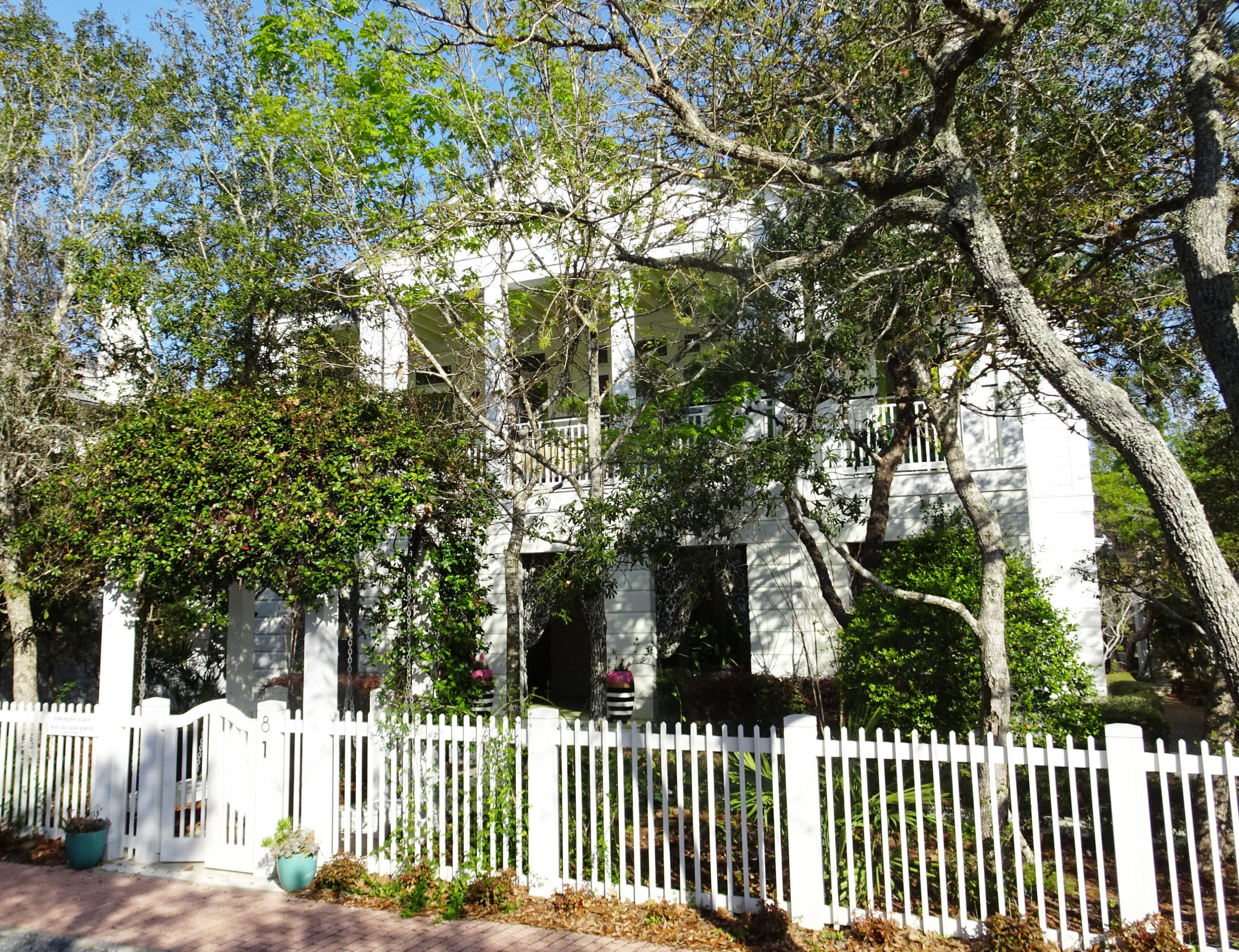 This stately home of classical design is grandly poised at the corner of the Seaside Avenue and E. Ruskin Street. The design employs densely organized classical elements made transparent with the use of tall windows on the upper floor. With all living spaces on the second level, these important public rooms enjoy a 16' gabled ceiling and exposed structure. 10' transomed windows and doors opening onto the spacious veranda flood the second floor with abundant natural light. The extraordinary kitchen is a chef's dream proudly boasting all top-of-the-line appliances: GE Monogram gas range/oven with 6 burners, griddle, dual oven and stock pot faucet, dual Subzero refrigerators with four freezer drawers, two Fisher Paykel double-drawer dishwashers, Subzero dual beverage(continued)....