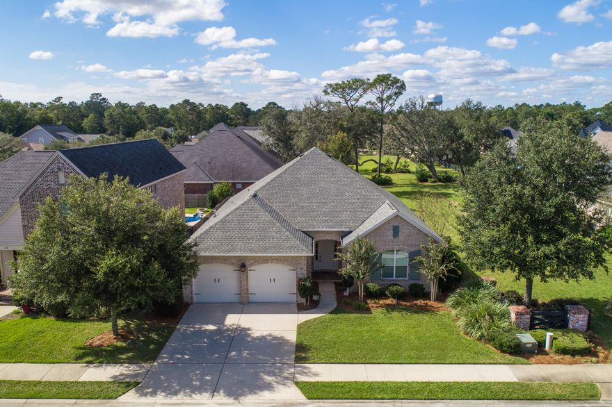 Beautifully kept 3 bedroom 2.5 bath home in the sought after Stables subdivision of Rocky Bayou. This home was built by one of the premier builders in the area. The home features, open floor concept, split floor plan, crown molding, 10 foot ceilings througout, tile and wood flooring in the main areas, and carpet in the bedrooms. The master bathroom has a large walk in tile shower with 2 shower heads and  glass doors, double vanity, and very spacious master closet. The sellers have converted the back of the house in to living space with a shiplap wall accent leading out to the back yard. This area can be used for an office or a wonderful sitting area overlooking the green back yard and the neighborhood park area. The Jack and Jill bathroom has a double vanity, and a deep tub/shower combo.