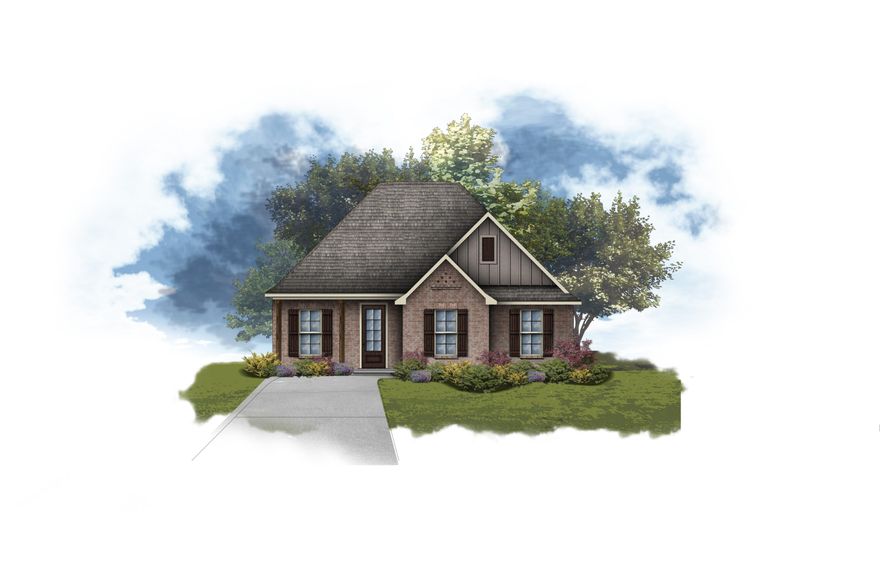 Awesome builder rate plus FREE refrigerator. Restrictions apply.Located on a corner lot the BOUCHER III H in Natureview community offers a 3 bedroom, 2 full bathroom open design. Upgrades added (list attached).Special Features: double vanity, garden tub, separate custom tiled shower, and walk-in closet in master bath, tray ceiling in master bed, kitchen island, walk-in pantry, boot bench in mudroom, covered porches, LED lighting crown molding, ceiling fans, framed mirrors in baths, smart connect WIFI thermostat, smoke and carbon monoxide detectors, landscaping, architectural 30-year shingles, flood lights, and more!Energy Efficient Features: water heater, electric kitchen appliance package, vinyl low E windows, and more! Energy Star Partner.
