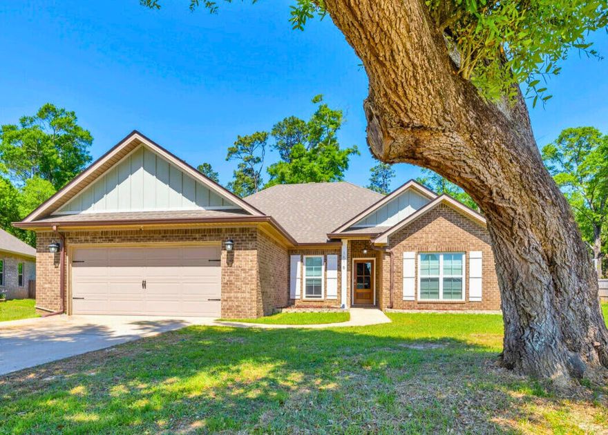NEW PRICE! Welcome Home to 1516 Cadence Loop, Cantonment, FL 32533!Built in 2020, this meticulously maintained, one owner, 2,091 sq ft, Single Story, 4 Bedroom, 2 Bath home is a must see! Thoughtfully situated on a .42 acre high and dry lot in the much desired Harmony Estates, this home is a top choice. This Truland Homes Tucson B Floor Plan with prestige upgrade package includes upgraded lighting and boasts a two car garage, open concept living with expansive kitchen, dining, & entertainment spaces. The large pantry and extra closets offer loads of storage. The well-designed living space includes a natural gas fireplace. Enjoy stainless steel appliances and natural gas cooking! Ceramic tile throughout the shared space and bathrooms make this home easy to maintain! You will love the remote primary suite with on suite bath featuring split vanities, separate shower and soaker tub! The large dual walk in closets make dressing easy! Your living area opens onto a patio and pergola and a huge, fenced backyard great for entertaining! Harmony Estates is a sidewalk community with 44 lots on 17 Acres, a community park, and a low HOA of $650. Annually. Convenient to shopping, dining, entertainment, services, healthcare, top rated schools, military bases, airports, and transportation, come to see for yourself why you will fall in love with this home! Private tours available.