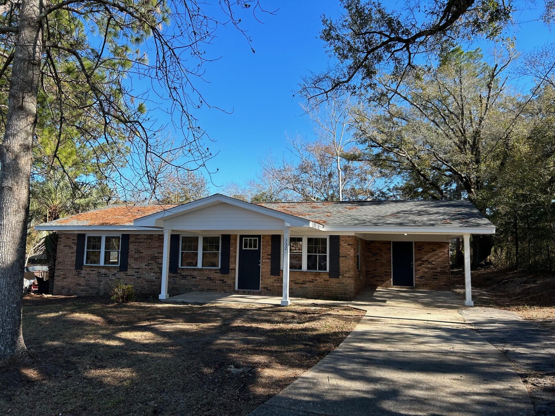 Discover tranquility in this completely remodeled 4 Bedroom,2 Bath Home.  New HVAC, Roof, Water Heater, Sheetrock, Windows, Interior/Exterior Doors, Cabinets/Vanities, Countertops, Stainless Steel Appliances, Light Fixtures, LVP Flooring, Carpet in Bedrooms. The additional bedroom offers versatile space perfect for guests, a home office or cozy sitting area. Stepping outside you will find plenty of space for your pets, gardening, outdoor games or gatherings.